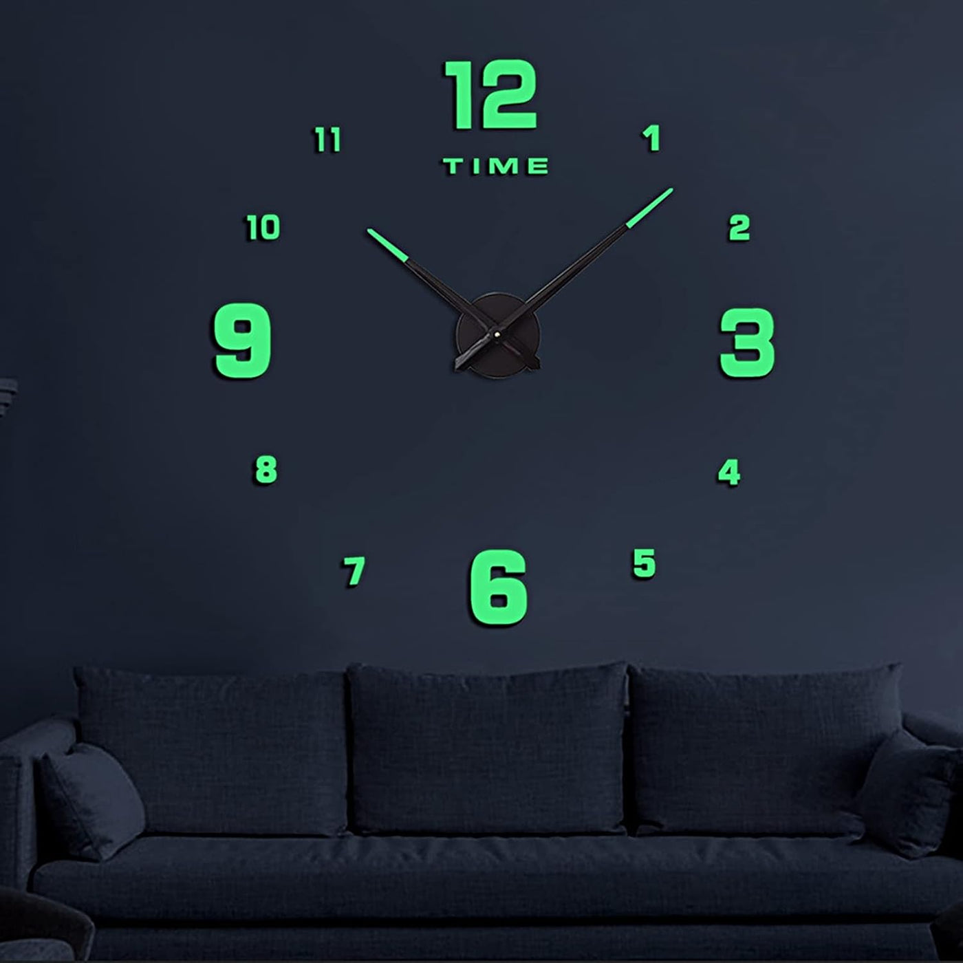 Wooden Numbers Wall Clock