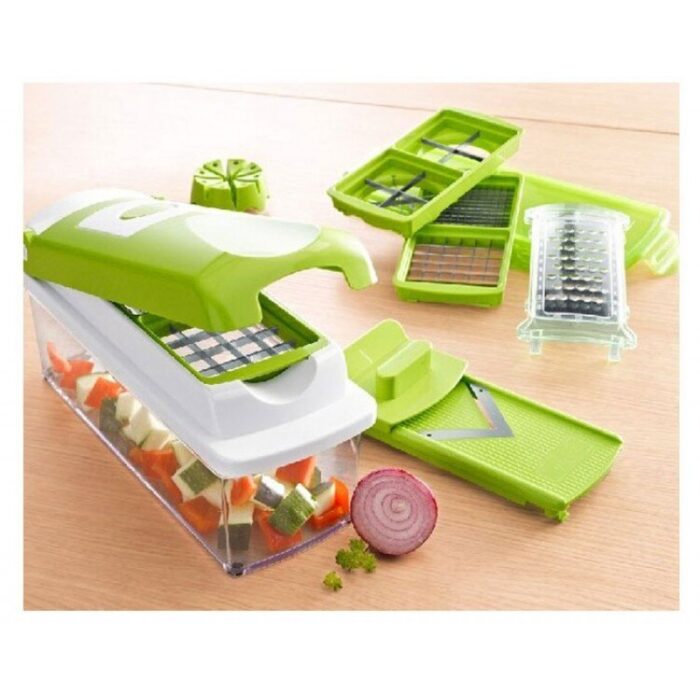 12pcs Set Nicer Dicer Plus Multi-Function Kitchen Tool Vegetables Fruits Dicer Food Slicer Cutter