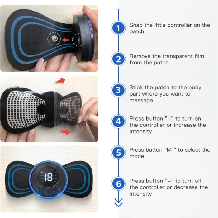 Mini Electric Massage Stick With 8 Modes And 19 Gear Levels